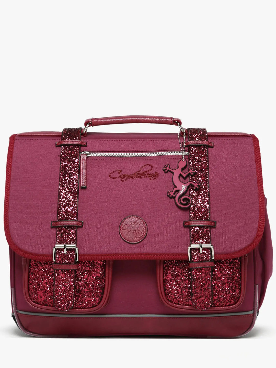 Cartable Vintage Fantasy 3 Compartiments Glossy Cherry pour filles CE2, CM1, CM2 - Melisac