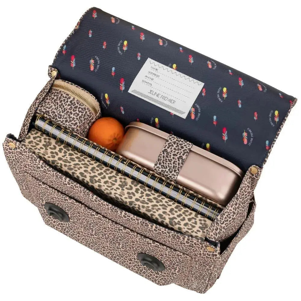 Cartable Jeune Premier Leopard Cherry 38 cm - Melisac