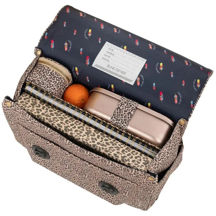 Cartable Jeune Premier Leopard Cherry 38 cm - Melisac