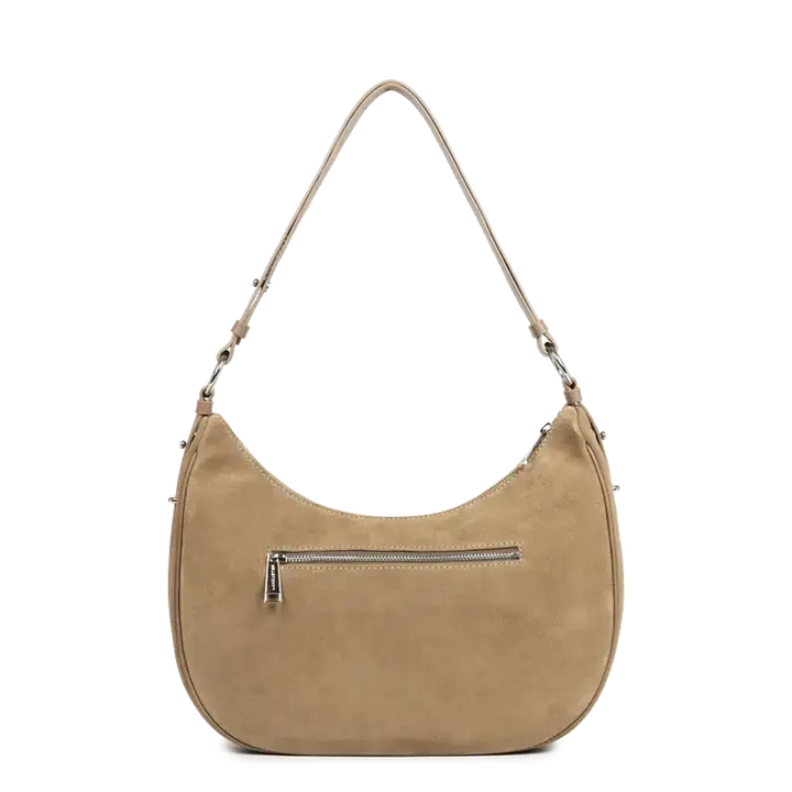 Grand Sac Besace Lancaster Suède 480-082 : Cuir Velours Lancaster