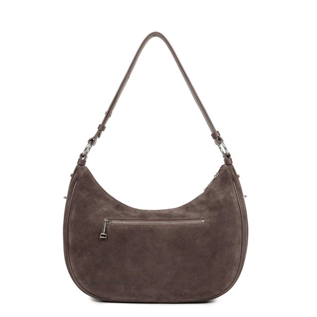 Grand Sac Besace Lancaster Suède 480-082 : Cuir Velours Lancaster