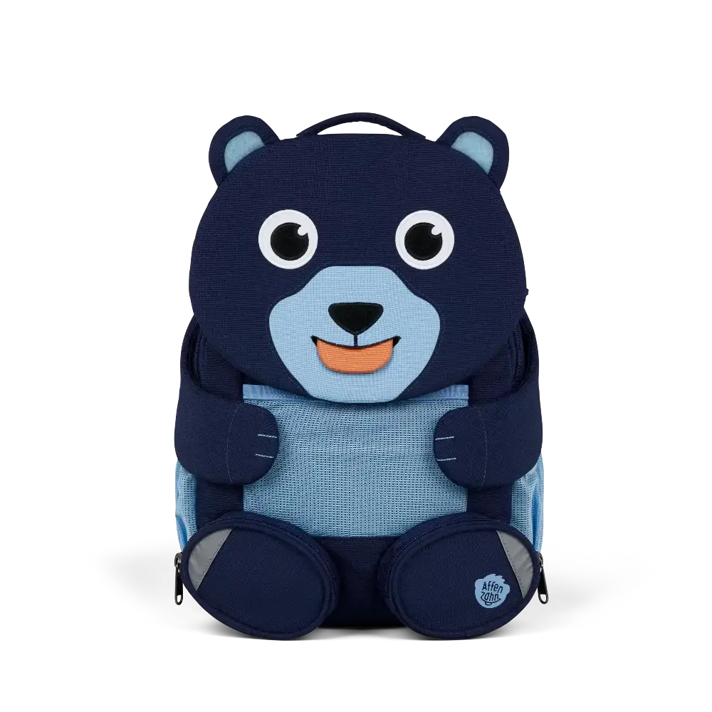 Grand Sac à Dos Affenzahn Ours Bleu Affenzahn