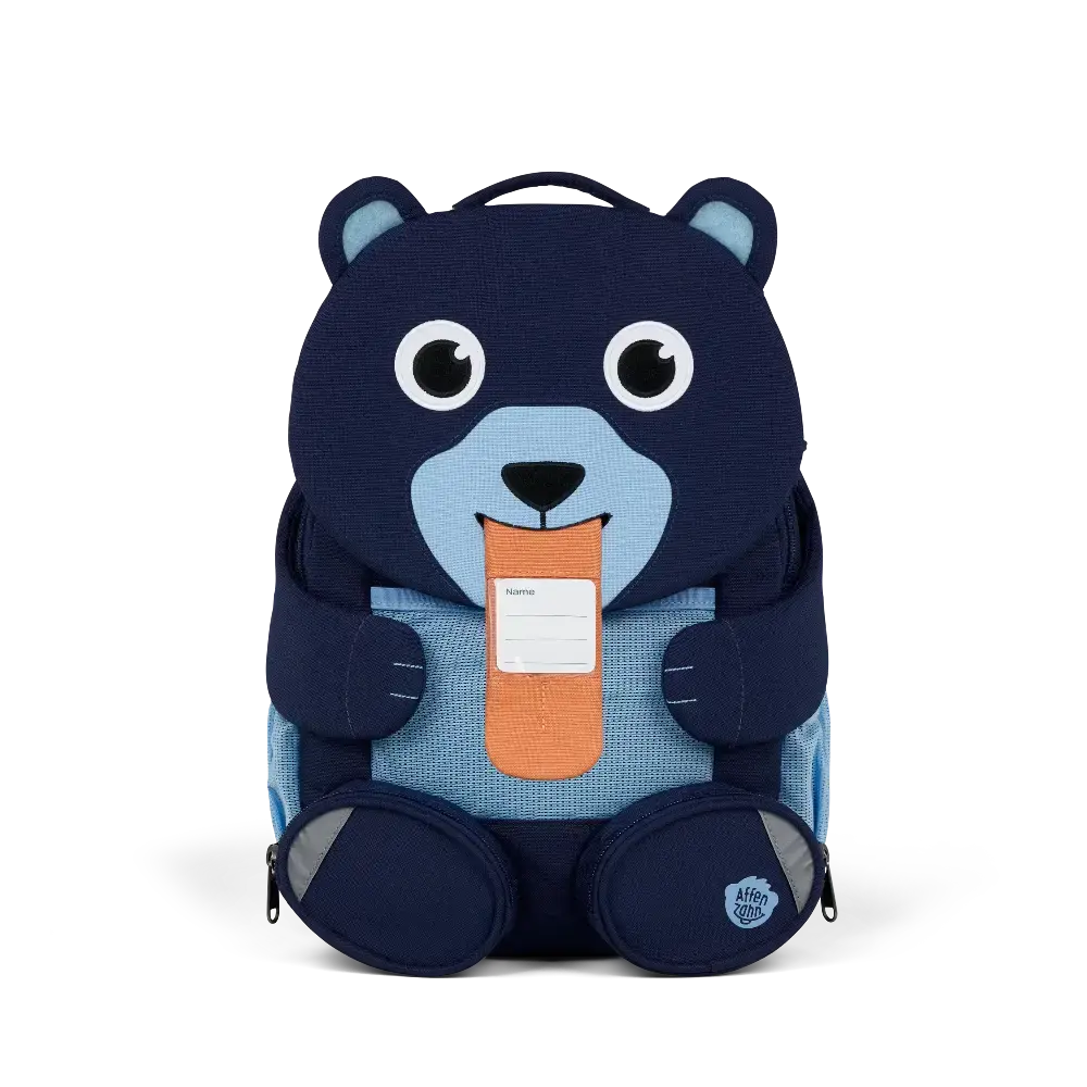 Grand Sac à Dos Affenzahn Ours Bleu Affenzahn