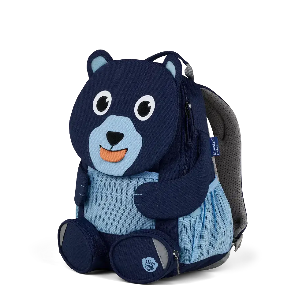 Grand Sac à Dos Affenzahn Ours Bleu Affenzahn