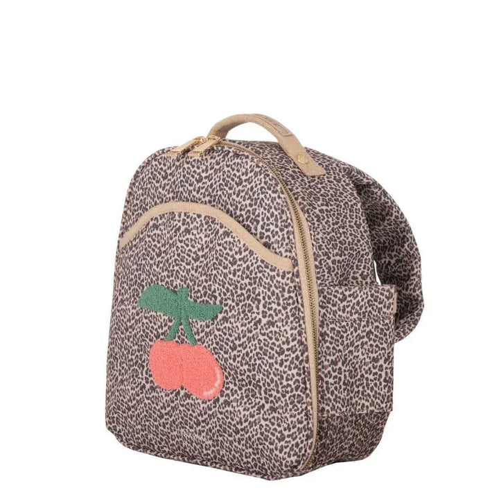 Mini Sac à Dos Jeune Premier Leopard Cherry - Melisac