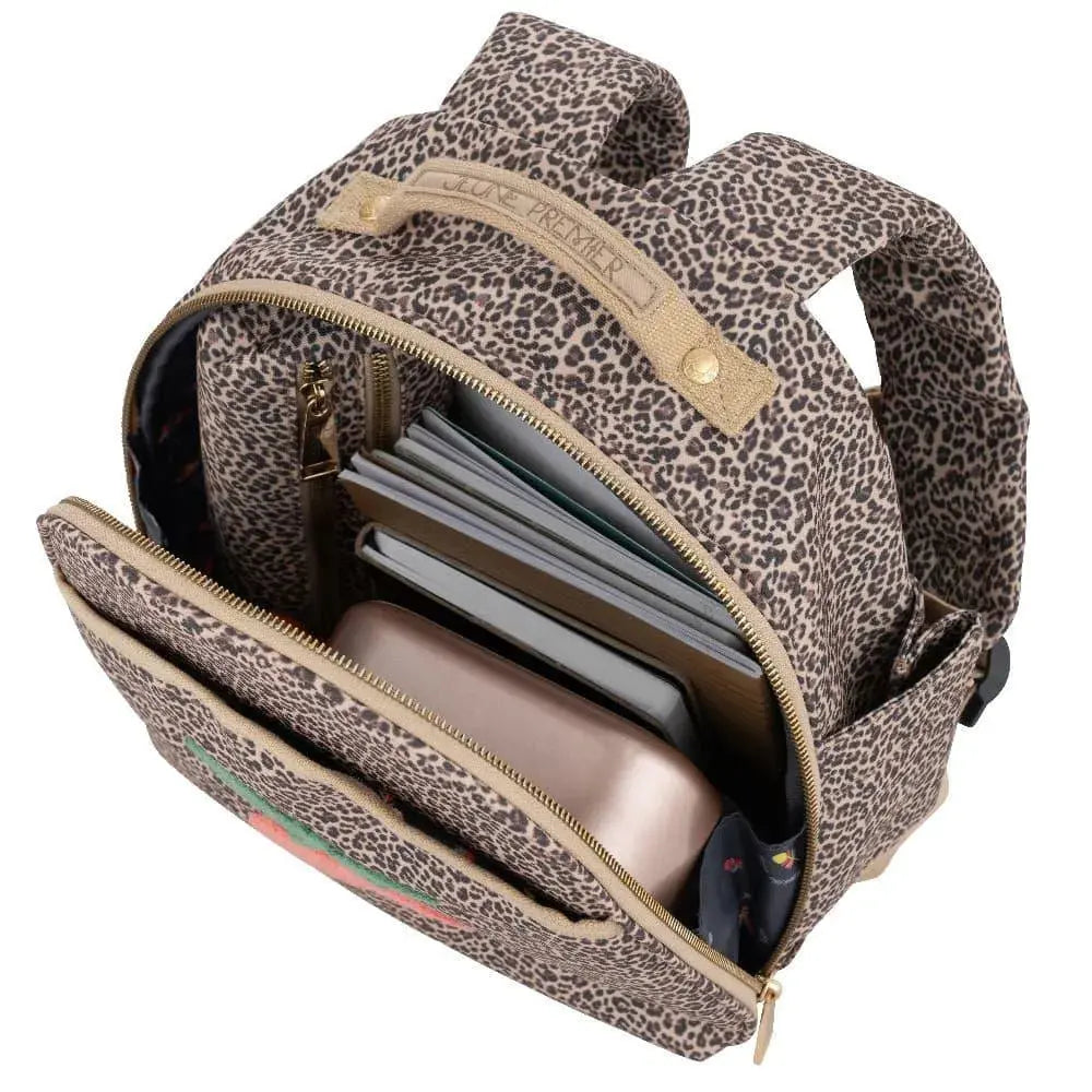 Mini Sac à Dos Jeune Premier Leopard Cherry - Melisac