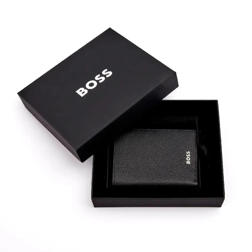 Porte-cartes Hugo Boss Classic Grained en cuir grainé noir - Melisac