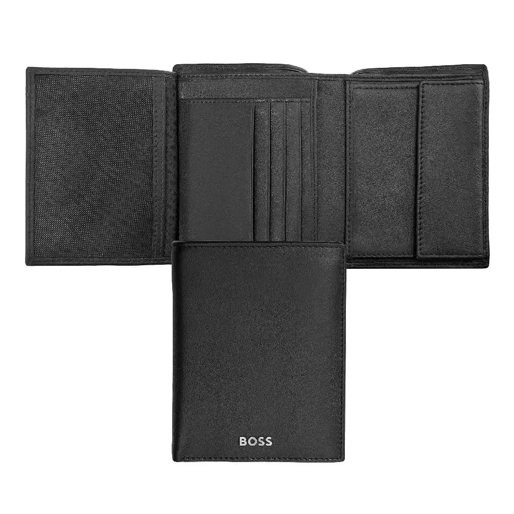Portefeuille Hugo Boss Classic en cuir noir - Melisac