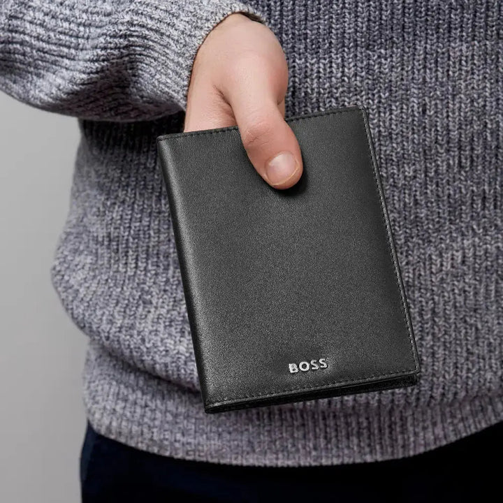Portefeuille Hugo Boss Classic en cuir noir - Melisac