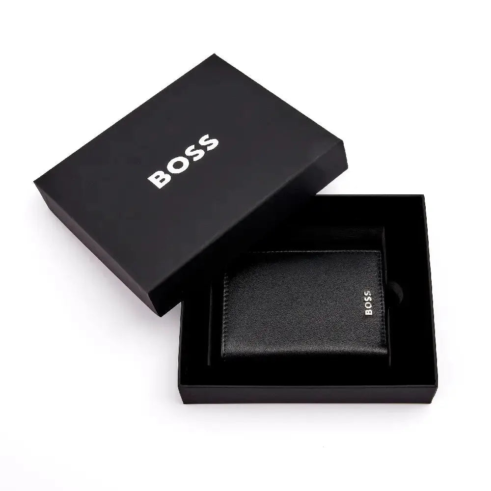 Portefeuille Hugo Boss Classic en cuir noir - Melisac
