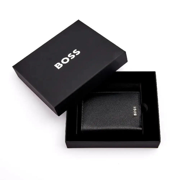 Portefeuille Hugo Boss Classic en cuir noir - Melisac