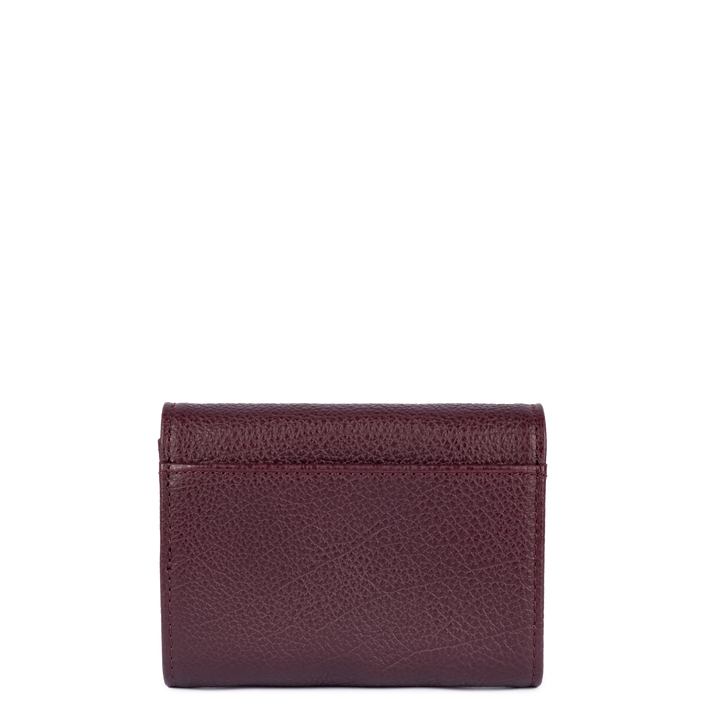 Portefeuille bordeaux en cuir Lancaster Dune 129-19 pour femme
