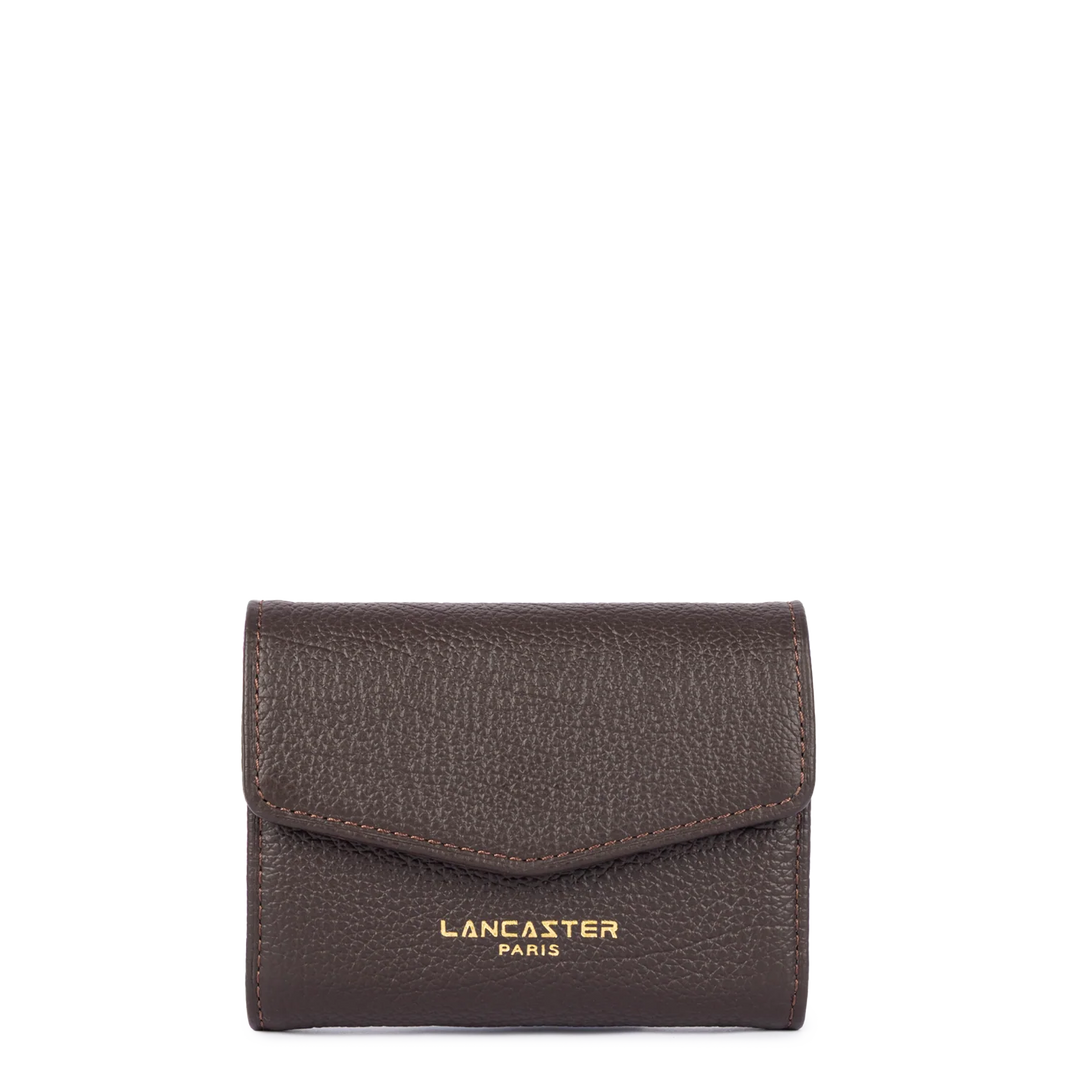 Portefeuille marron en cuir Lancaster Dune 129-19 pour femme