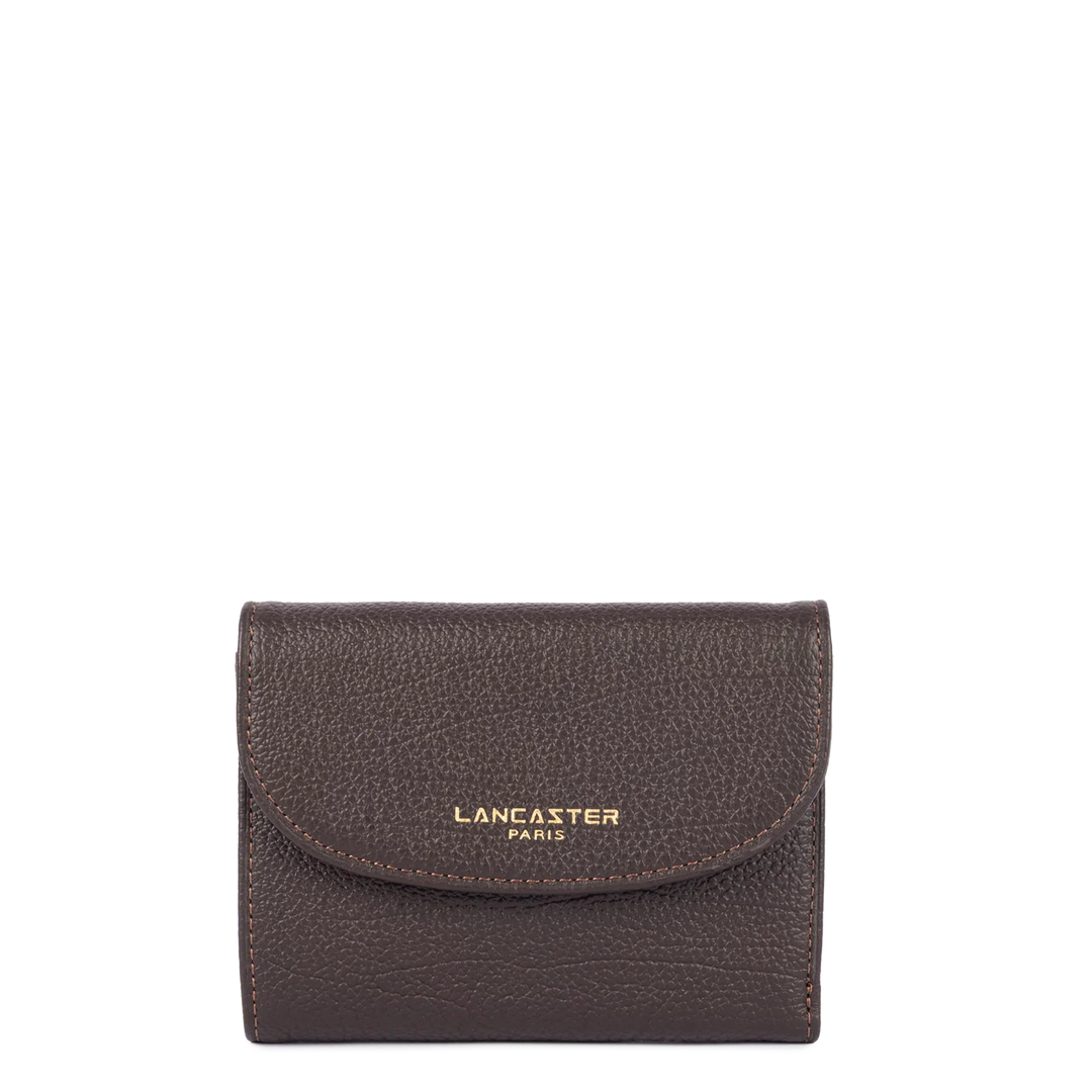 Portefeuille marron en cuir Lancaster Dune 129-26 pour femmes