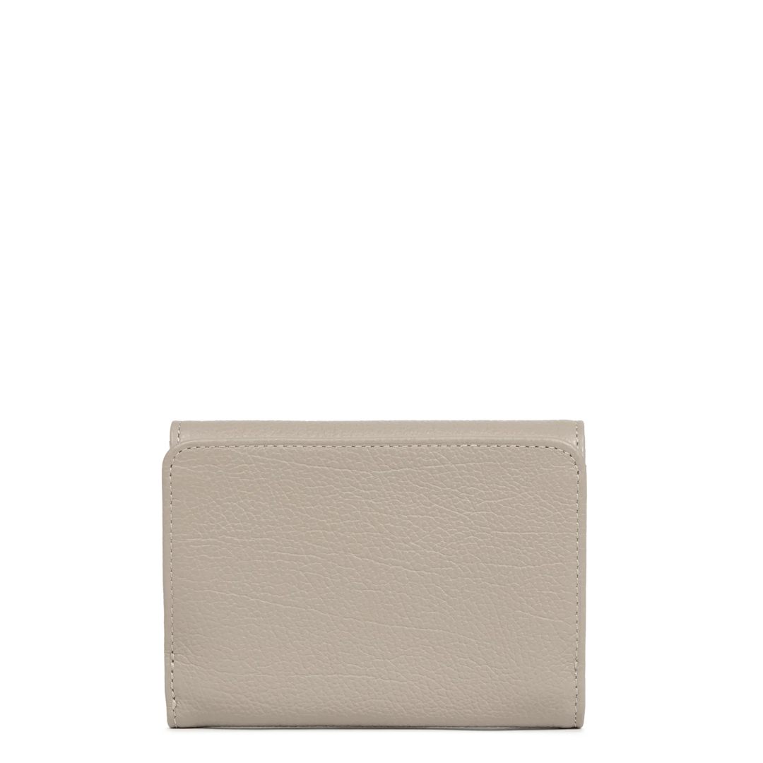 Portefeuille taupe en cuir Lancaster Dune 129-26 pour femmes