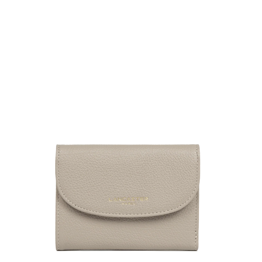 Portefeuille taupe en cuir Lancaster Dune 129-26 pour femmes