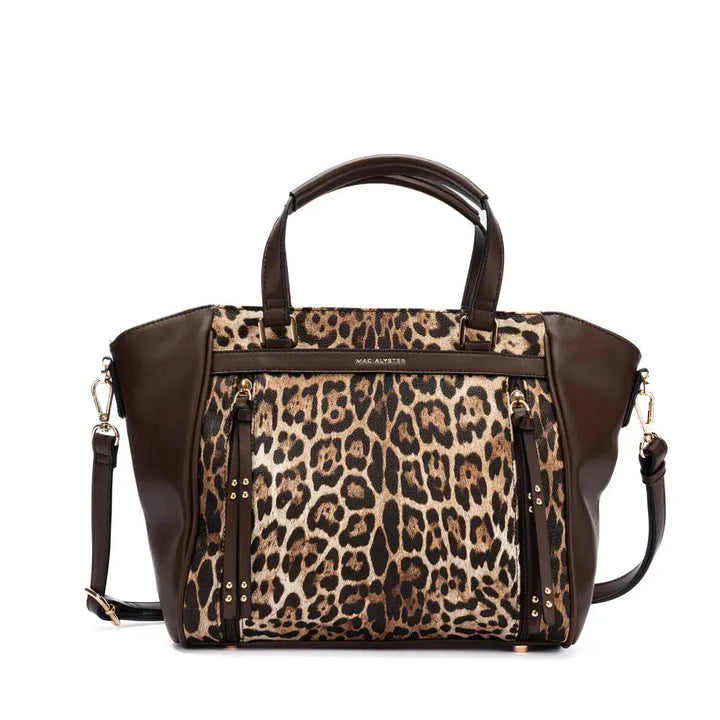 Sac Porté main Mac Alyster "Léopard" - Melisac