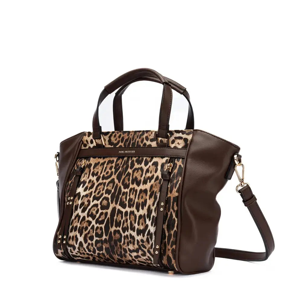 Sac Porté main Mac Alyster "Léopard" - Melisac