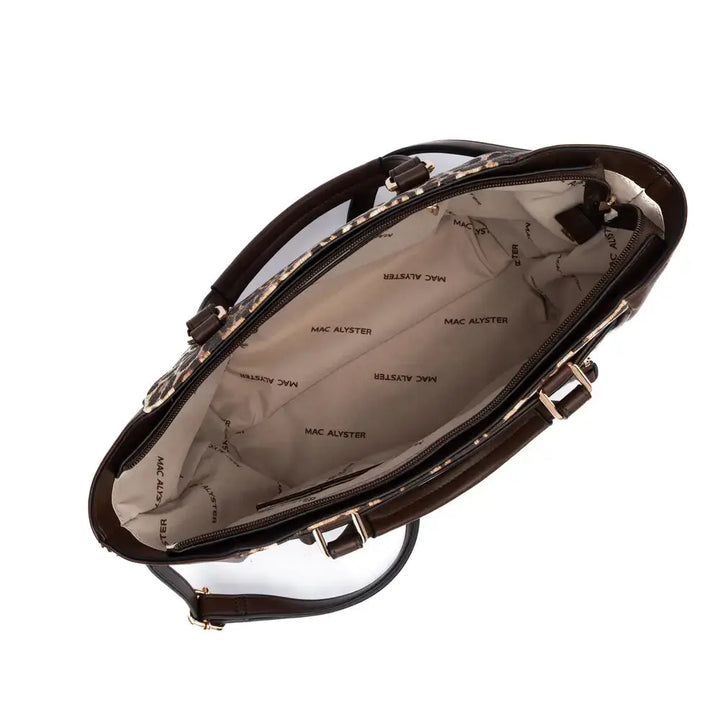 Sac Porté main Mac Alyster "Léopard" - Melisac