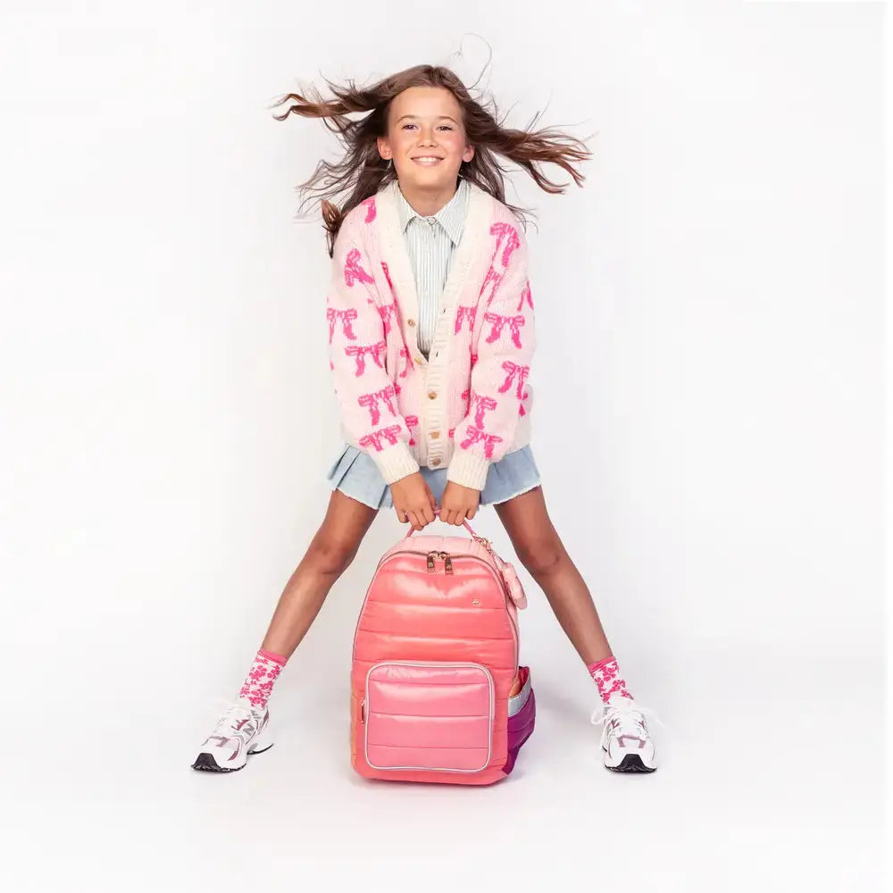Sac à Dos Jeune Premier Bobbie "Puffer Pink" - Melisac