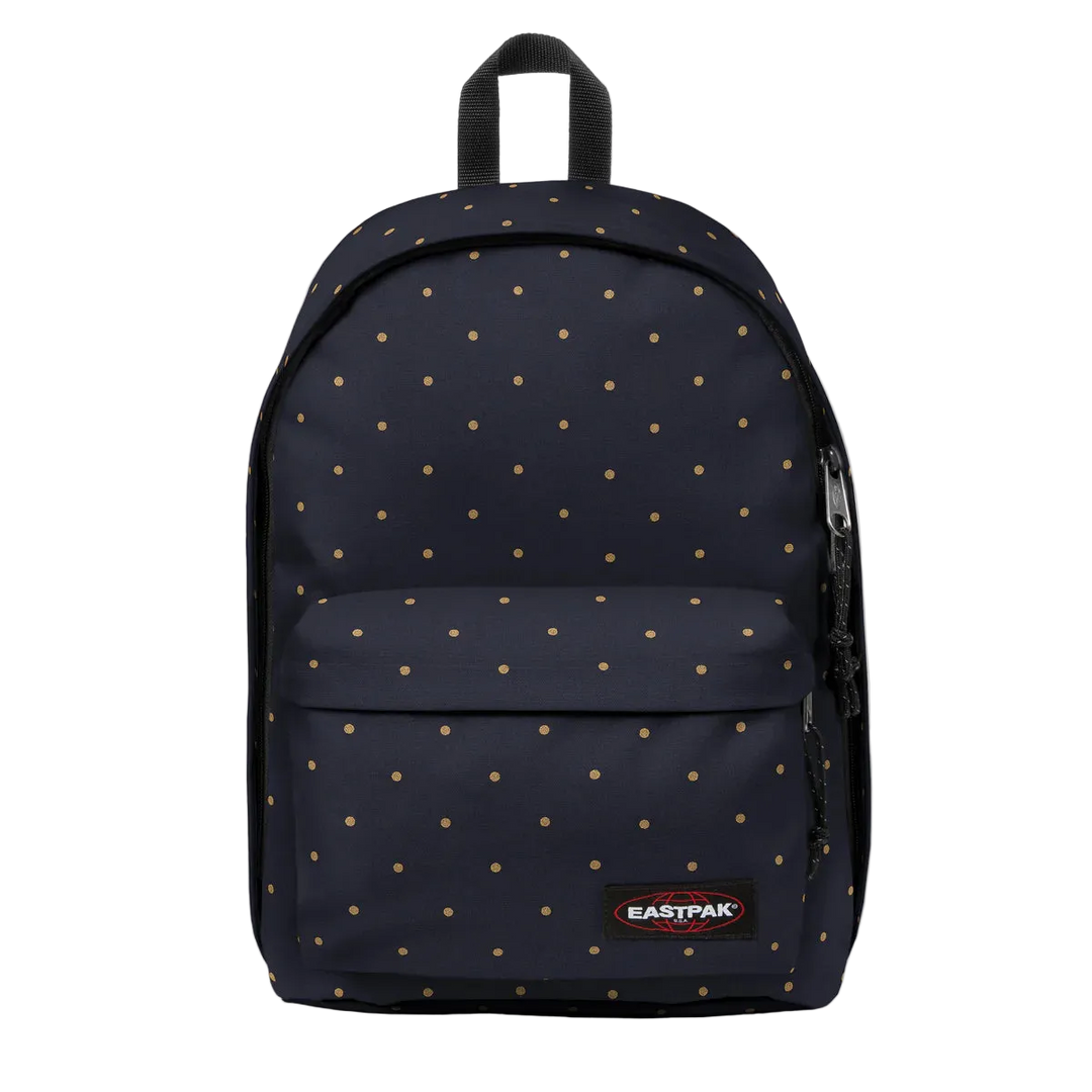 Sac à dos bleu à pois dorés Out of Office Dots Marine Gold Eastpak