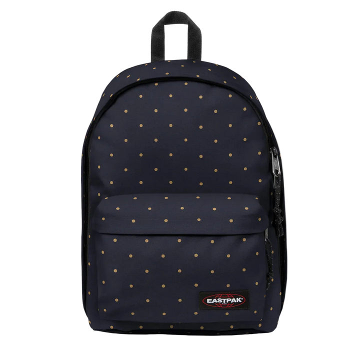 Sac à dos bleu à pois dorés Out of Office Dots Marine Gold Eastpak