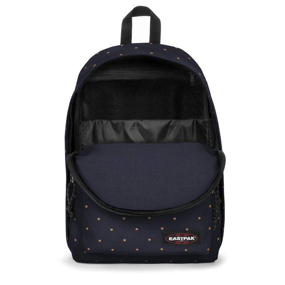 Sac à dos bleu à pois dorés Out of Office Dots Marine Gold Eastpak