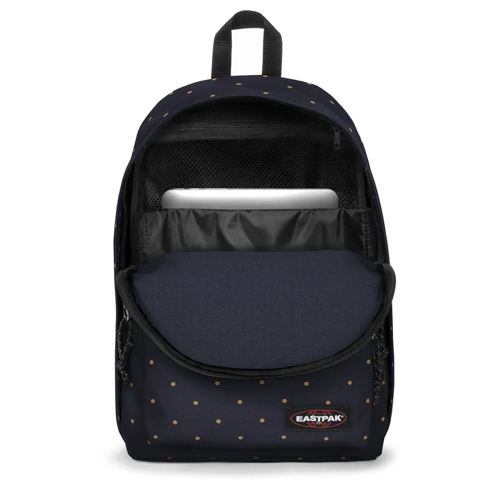 Sac à dos bleu à pois dorés Out of Office Dots Marine Gold Eastpak