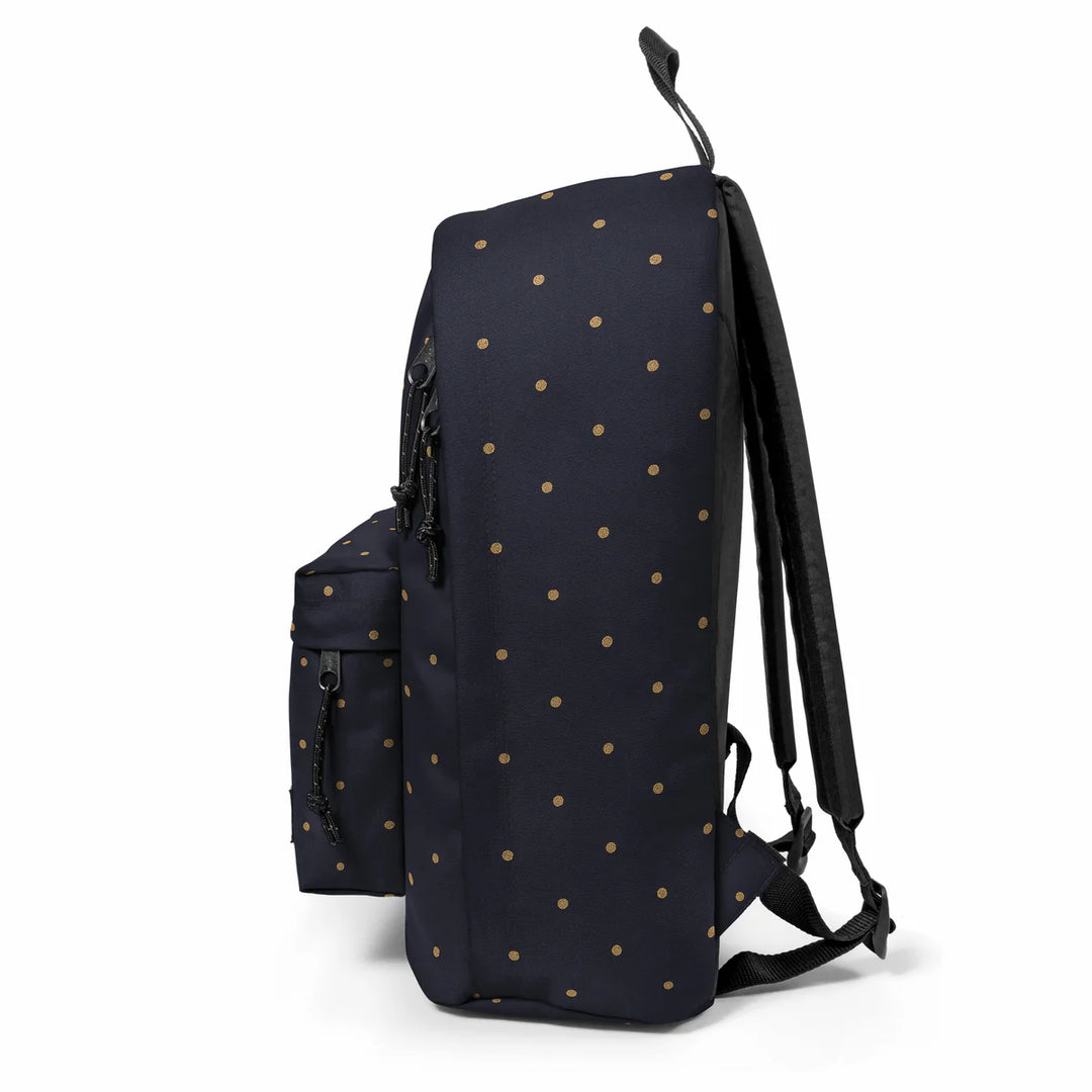 Sac à dos bleu à pois dorés Out of Office Dots Marine Gold Eastpak