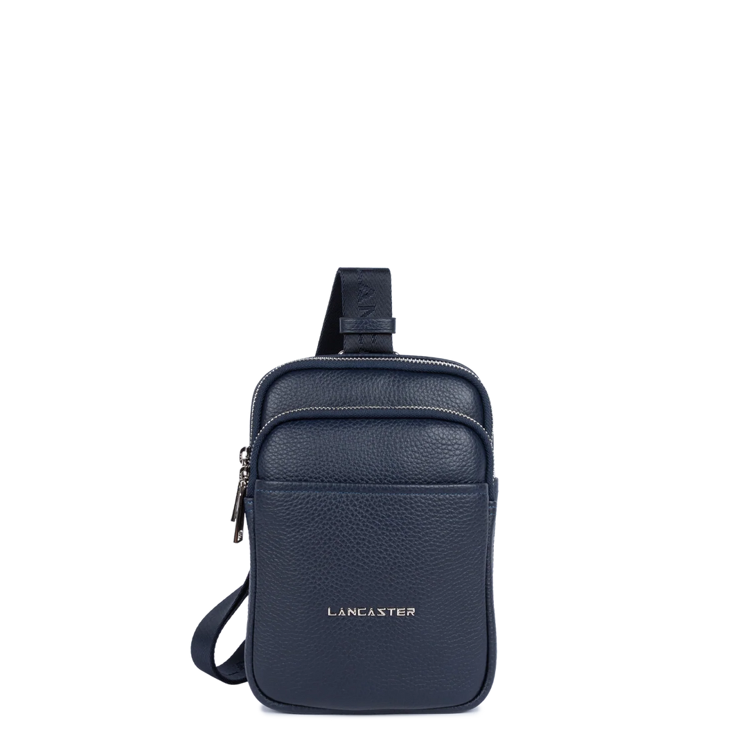Sacoche en cuir bleu Lancaster 370-037 pour hommes