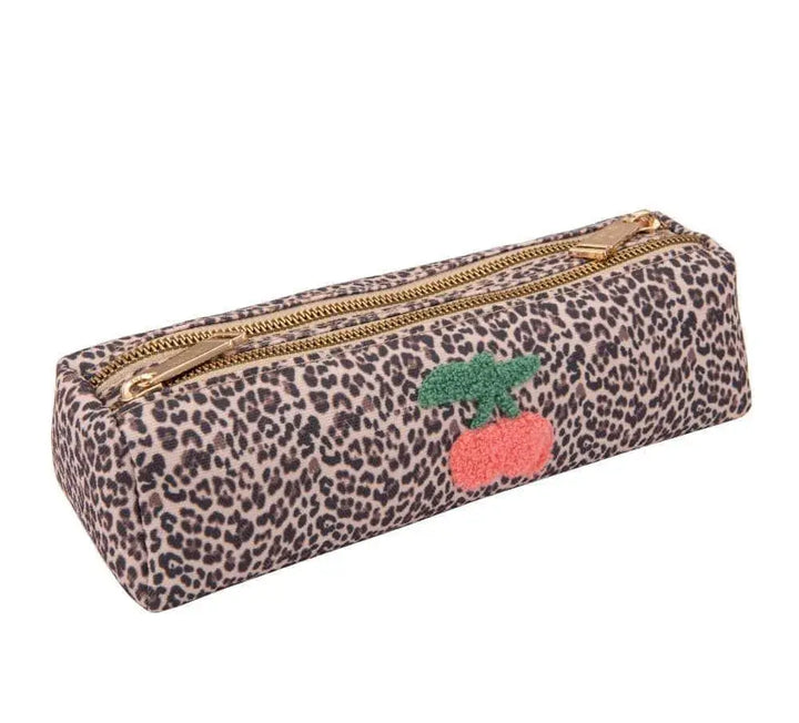 Trousse Double Jeune Premier Leopard Cherry - Melisac