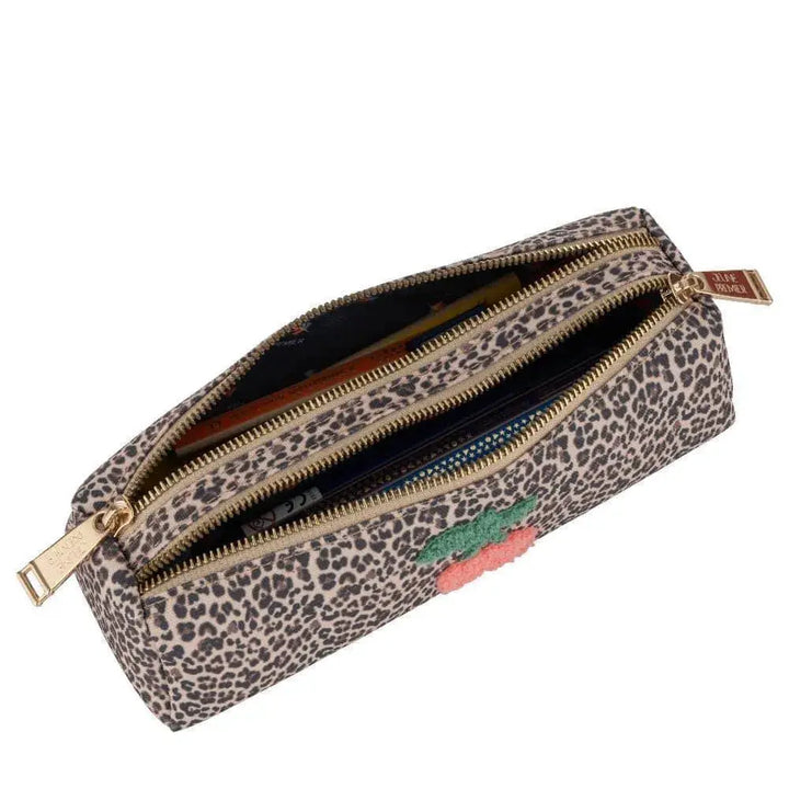 Trousse Double Jeune Premier Leopard Cherry - Melisac