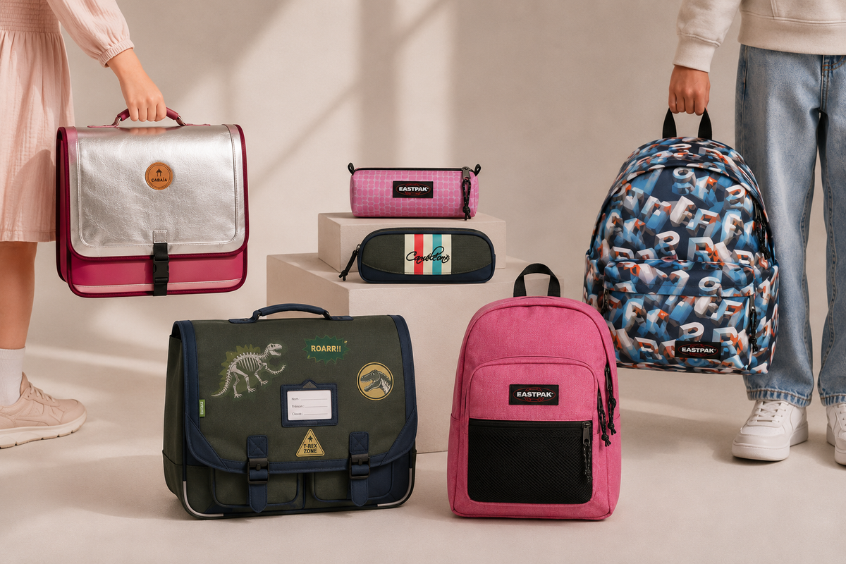 Cartables et Sacs à dos scolaires Cabaia Eastpak Tann's et autres marques pour la rentrée 2026