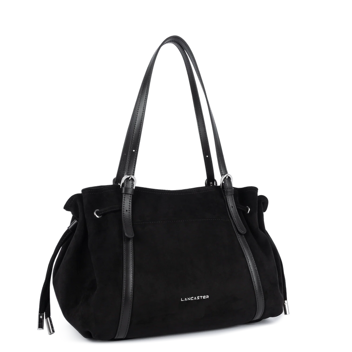 Sac cabas en velours noir Lancaster 518-097
