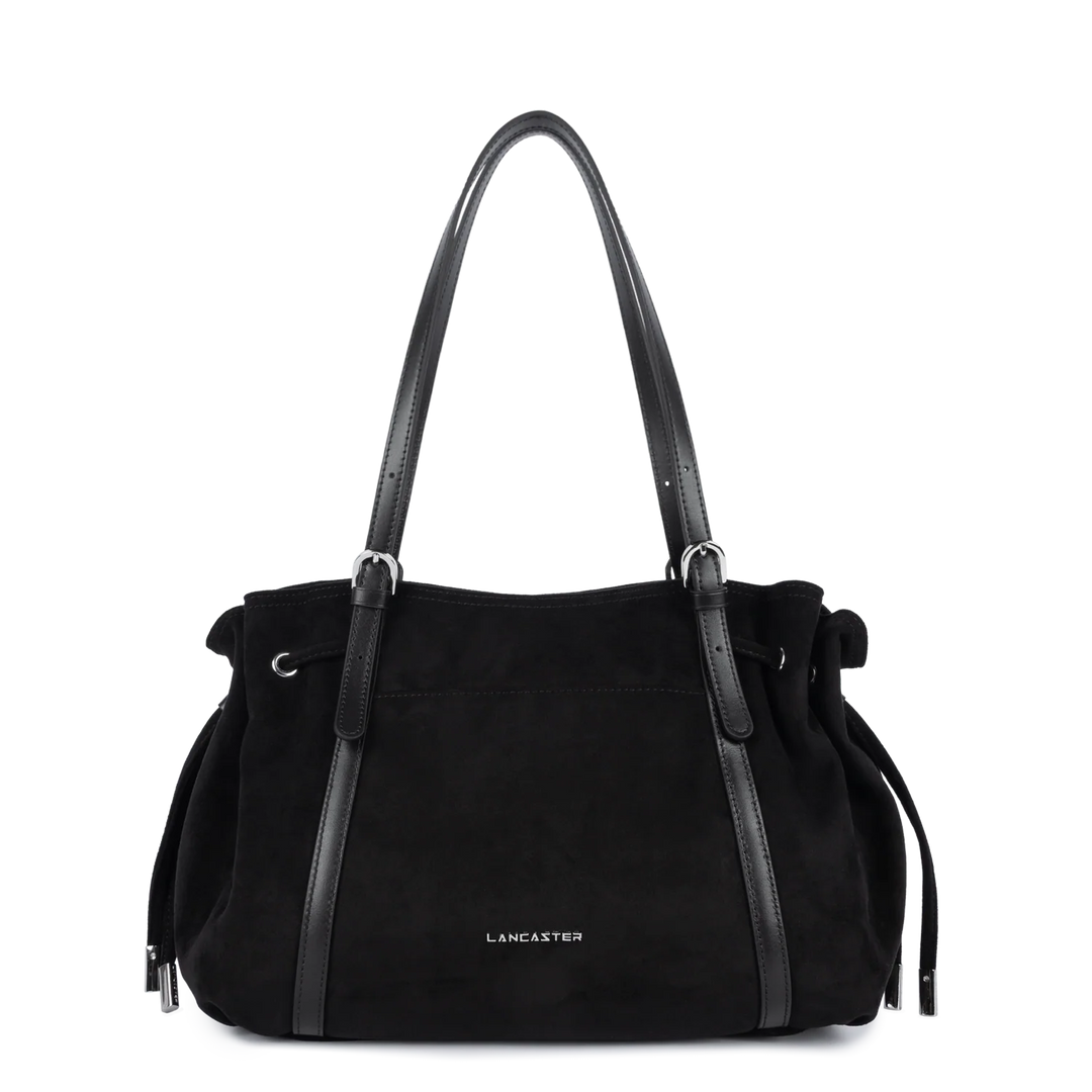 Sac cabas en velours noir Lancaster 518-097