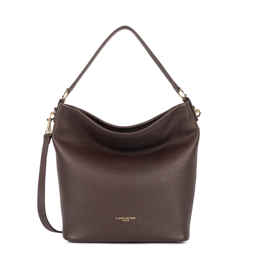 Grand Sac Seau en cuir marron Lancaster 529-99