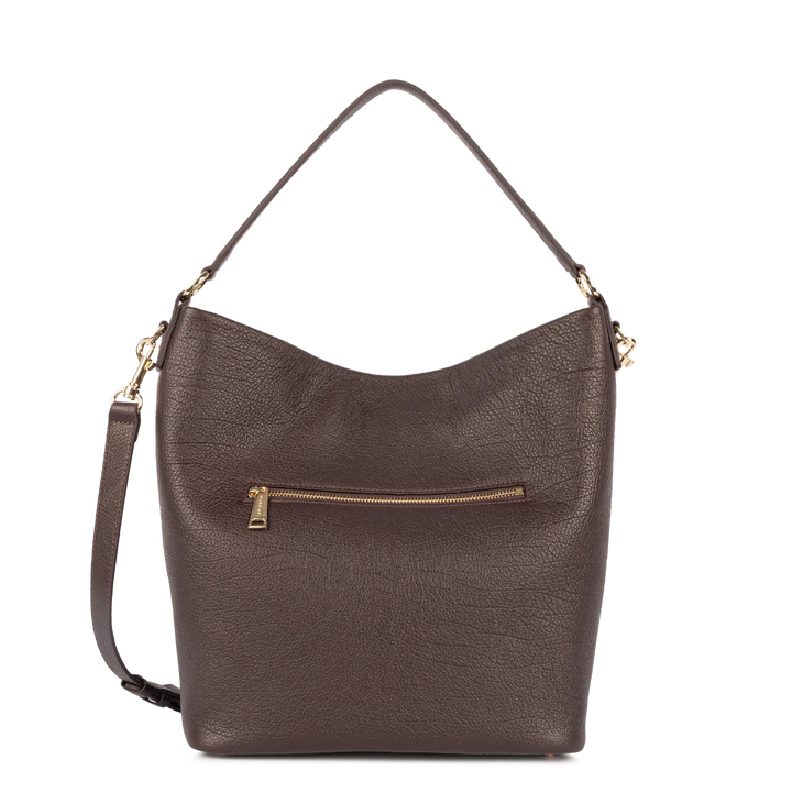 Grand Sac Seau en cuir marron Lancaster 529-99
