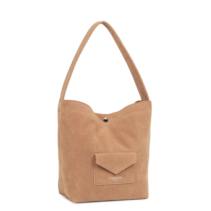 Mini Sac Seau en velours camel Lancaster 518-060