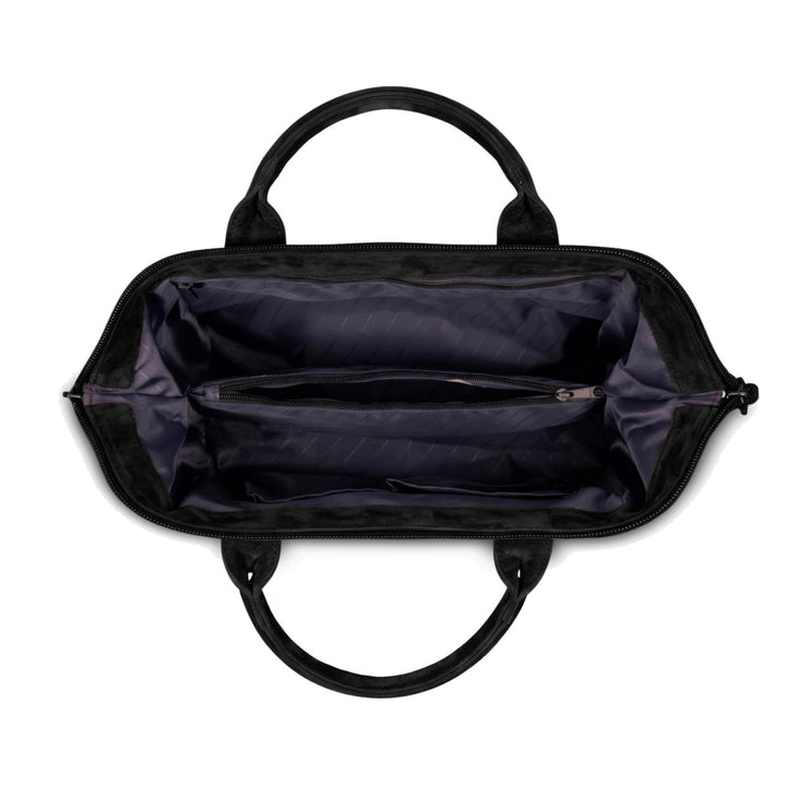 Sac bandoulière crossbody medium en velours noir Neilton Cabaia