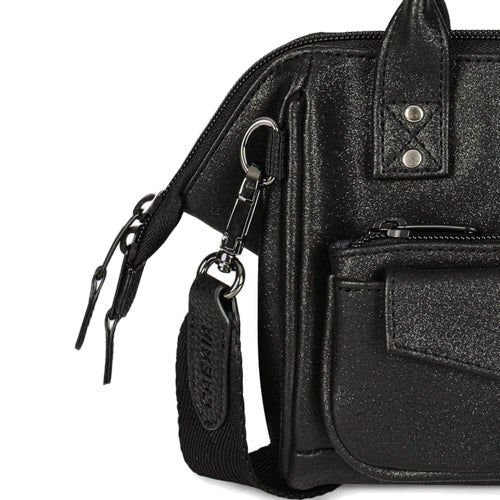 Petit sac bandoulière crossbody small noir Chelsea Cabaia