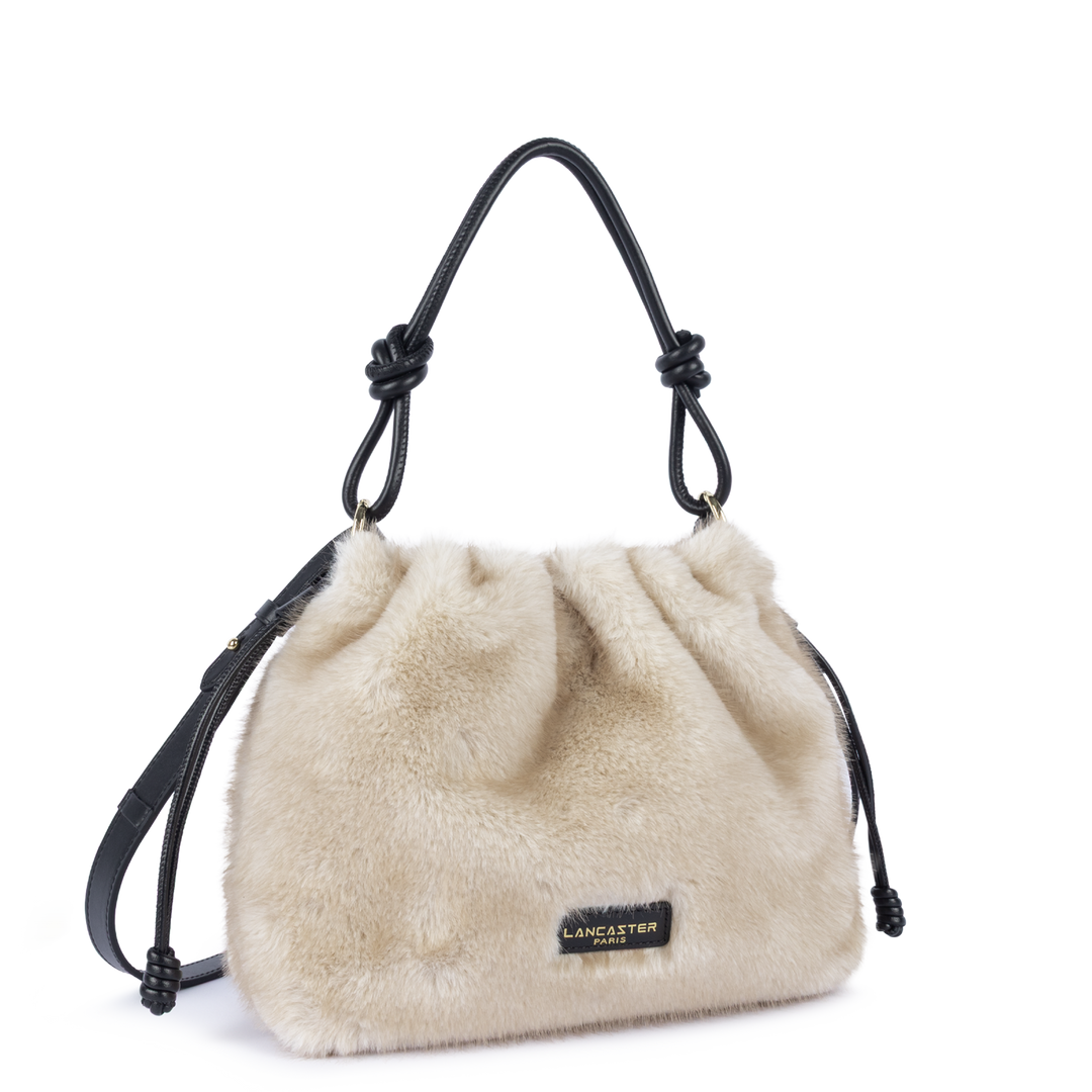 Sac besace en fourure blanc Lancaster 518-088