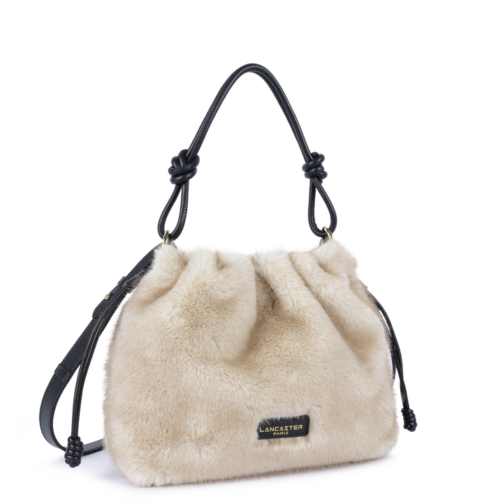 Sac besace en fourure blanc Lancaster 518-088