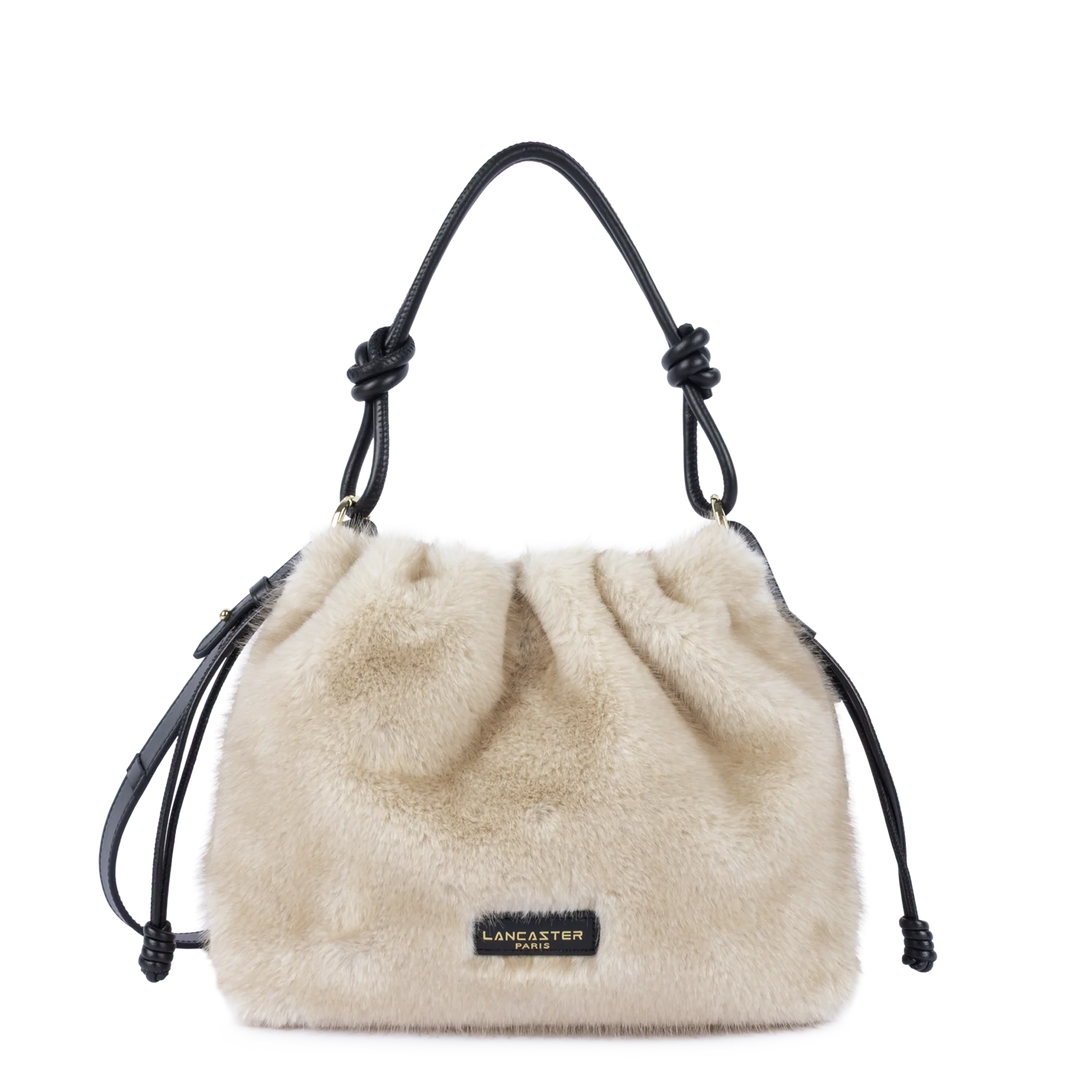 Sac besace en fourure blanc Lancaster 518-088