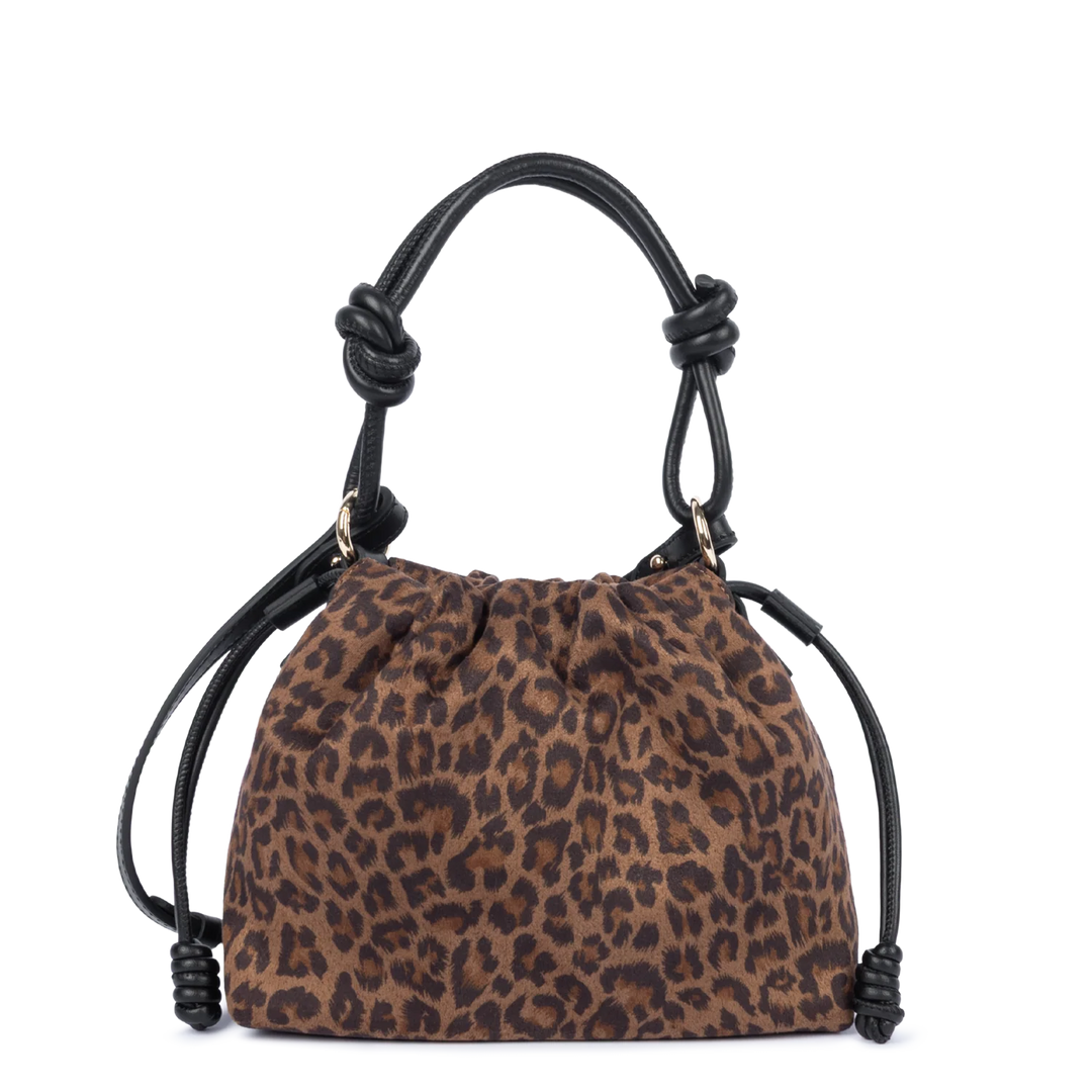 Sac besace jungle imprimé léopard marron Lancaster 528-094