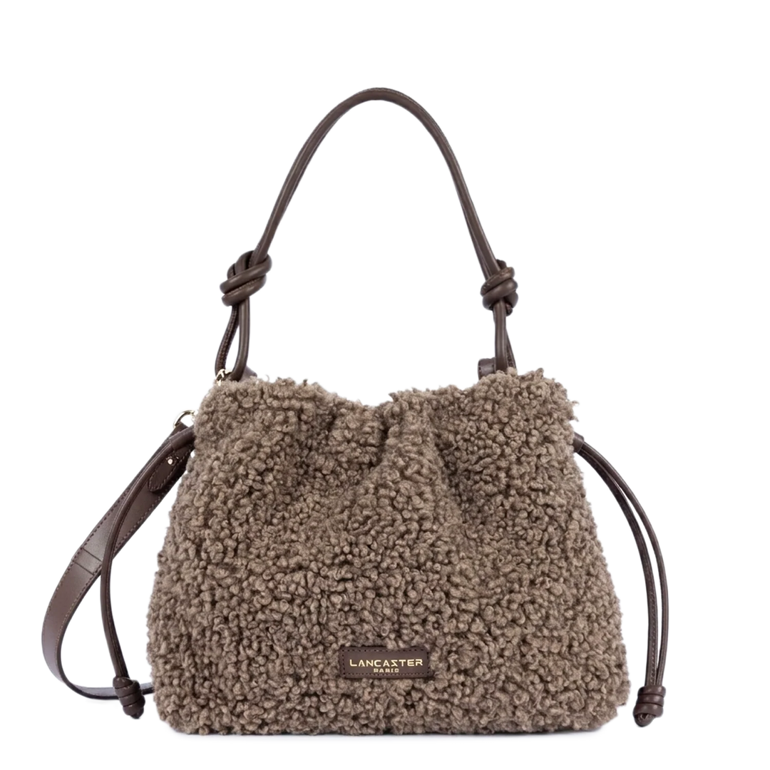 Sac besace en fourure blanc Lancaster 518-088