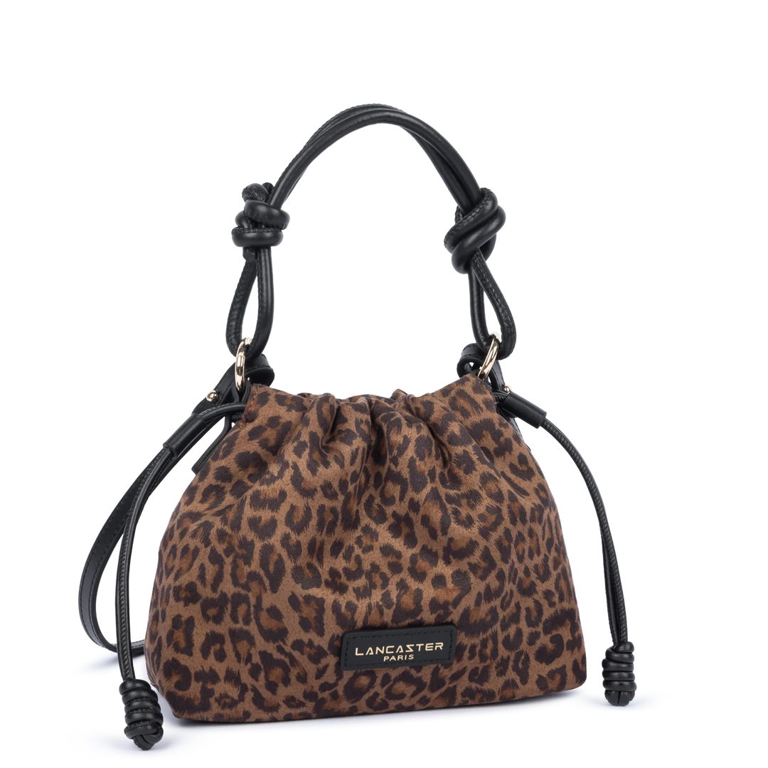 Sac besace jungle imprimé léopard marron Lancaster 528-094