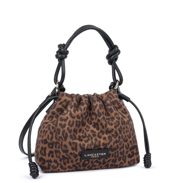 Sac besace jungle imprimé léopard marron Lancaster 528-094