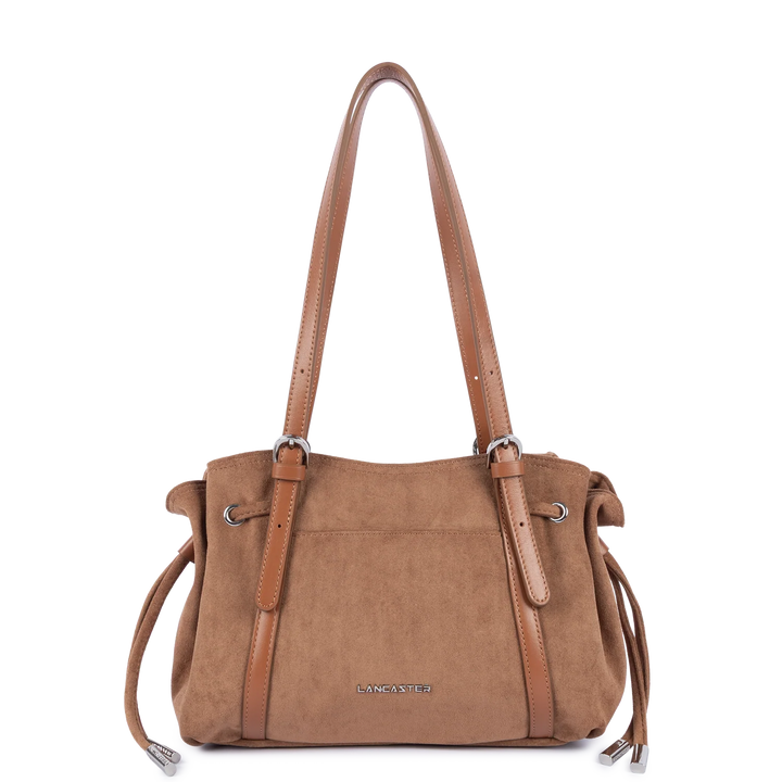 Sac à main en velours camel Lancaster 518-096