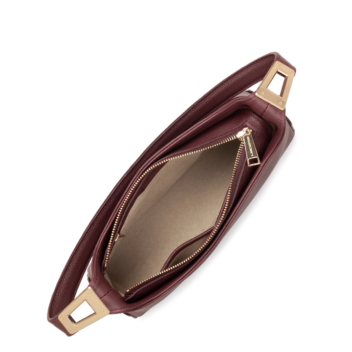 Sac à main en cuir bordeaux Lancaster Lychee Ace 422-039 