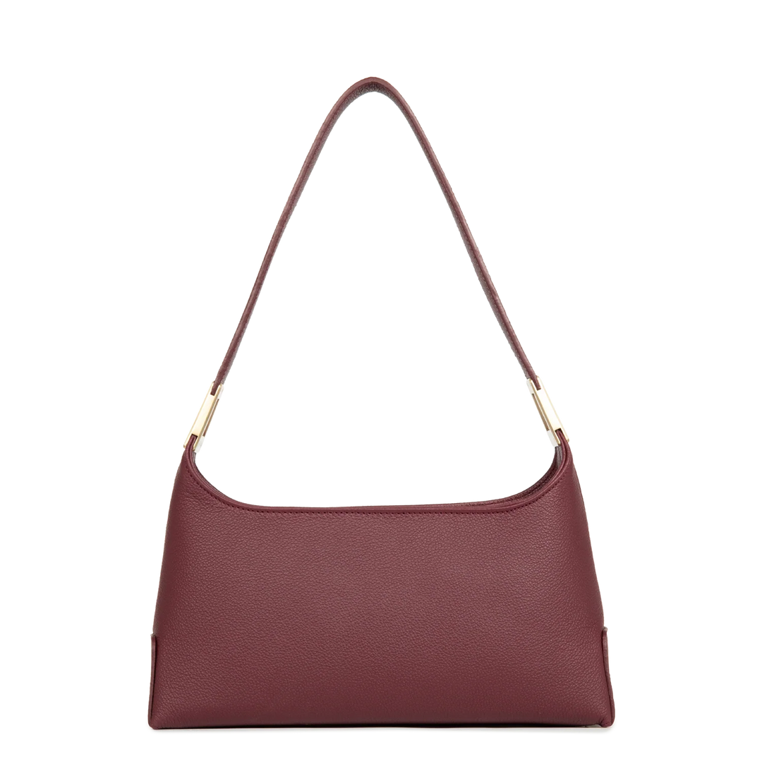 Sac à main en cuir bordeaux Lancaster Lychee Ace 422-039 